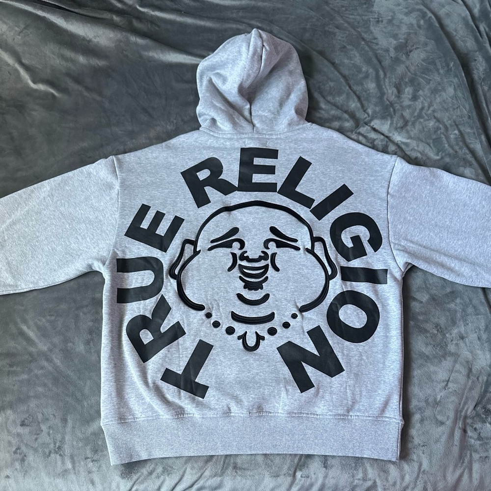 Buddha Face Pullover Perfect Condition - image 2